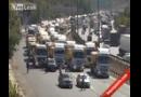 Truckeři blokovali dálnici